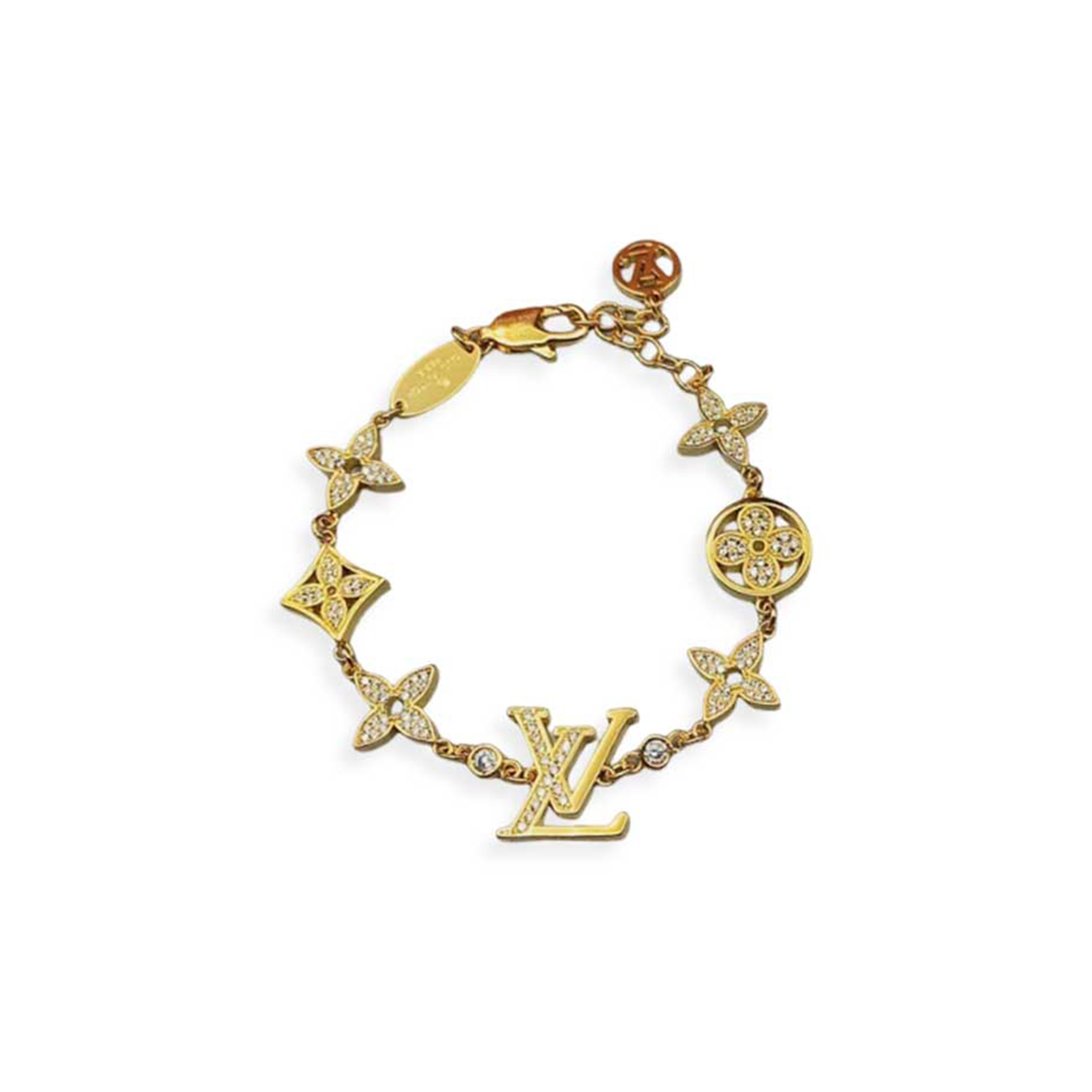 LOUIS VUITTON IDYLLE BLOSSOM MULTI-MOTIF BRACELET GOLD AND DIAMONDS  